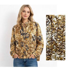 Ruby Rd. Jacket Size 2X Lightweight Brown Gold & Tan